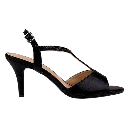 Sorento Ladies Dressy Heeled Sandals - Thaxton - Black