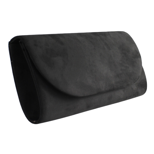 Sorento Ladies Clutch bag - Mulroy Woods - Black Suede