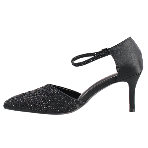 Sorento Dressy Heeled Pumps  - Fairyhill - Black