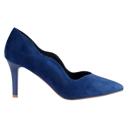 Sorento Dressy Heeled Pumps Mulroy Woods Navy Suede