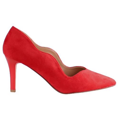 Sorento Dressy Heeled Pumps - Mulroy Woods - Red Suede