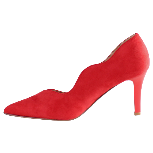 Sorento Dressy Heeled Pumps - Mulroy Woods - Red Suede