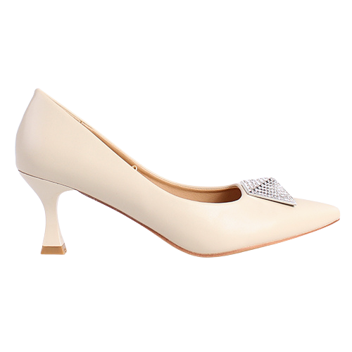 Sorento Dressy Heeled Pumps - Secret Garden - Nude