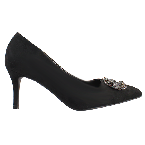 Sorento Dressy Heeled Pumps - Woodland - Black