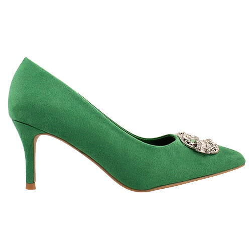 Sorento Dressy Heeled Pumps - Woodland - Green