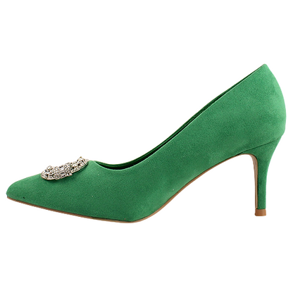 Sorento Dressy Heeled Pumps - Woodland - Green