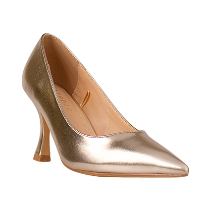 Sorento Ladies Dressy Court Shoe - Drumore - Gold