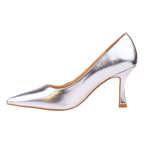 Sorento Ladies Dressy Heeled Pumps -  Drumore - Silver