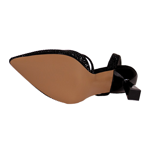 Sorento Ladies Slingback Heels - Darver - Black