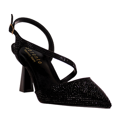 Sorento Ladies Slingback Heels - Darver - Black