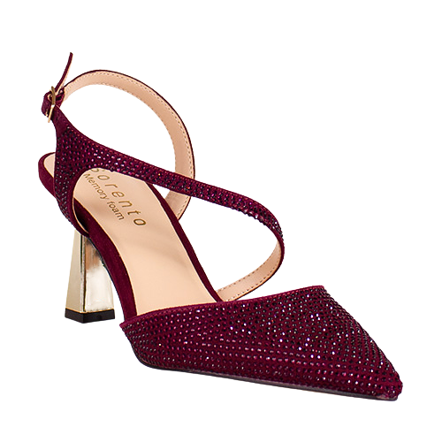 Sorento Ladies Slingback Heels - Darver - Rose