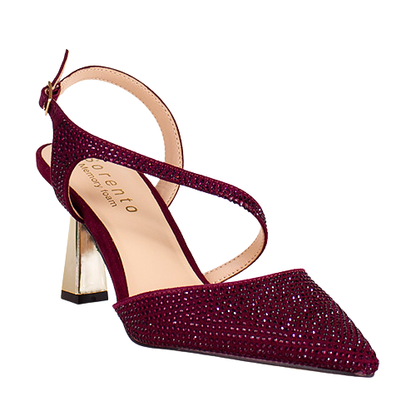 Sorento Ladies Slingback Heels - Darver - Rose