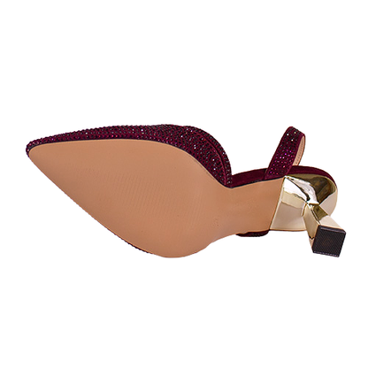 Sorento Ladies Slingback Heels - Darver - Rose