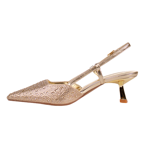 Sorento Slingback Heels - San Remo - Gold
