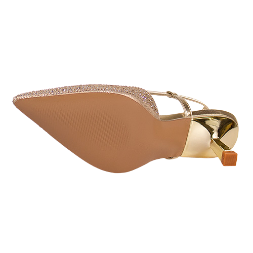 Sorento Slingback Heels - San Remo - Gold