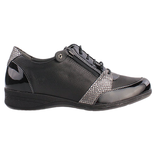Suave Walking Shoes - Lacey - Black
