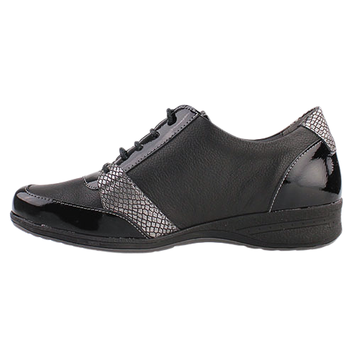 Suave Walking  Shoes - Lacey - Black