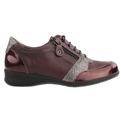 Suave Walking Shoes - Lacey - Burgundy