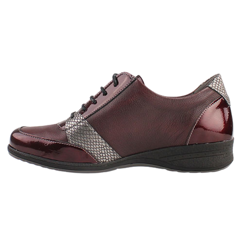 Suave Walking Shoes - Lacey - Burgundy