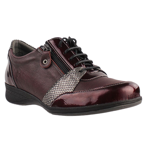 Suave Walking Shoes - Lacey - Burgundy