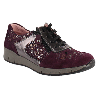 Suave Walking Shoes  - Evalina - Burgundy