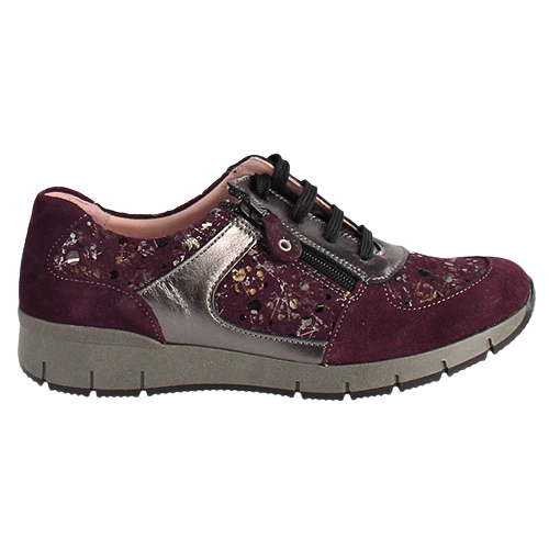 Suave Walking Shoes  - Evalina - Burgundy