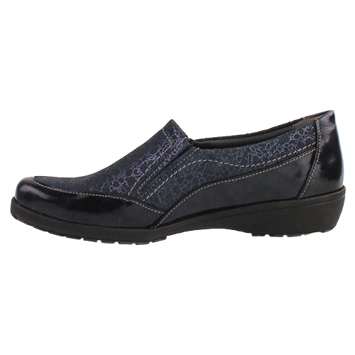 Suave Ladies Walking Shoes - Cambridge -  Navy