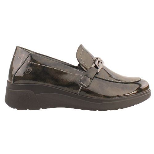 Suave Wedge Loafers - Martha - Black Patent