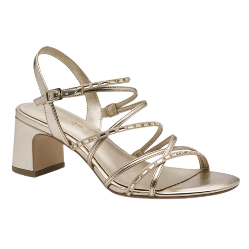 Tamaris Ladies Block Heeled Sandals - 28329-46 - Light Gold