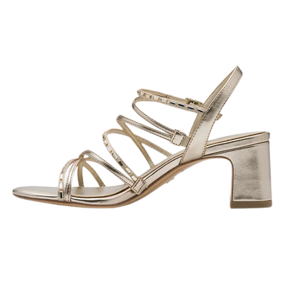 Tamaris Ladies Block Heeled Sandals - 28329-46 - Light Gold