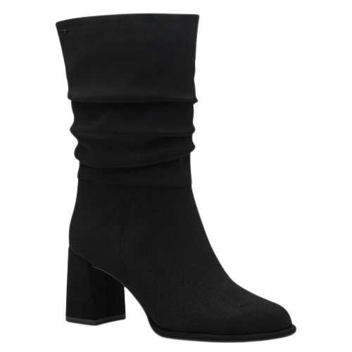 Tamaris Block Heeled Mid Boots -  25020-43 - Black