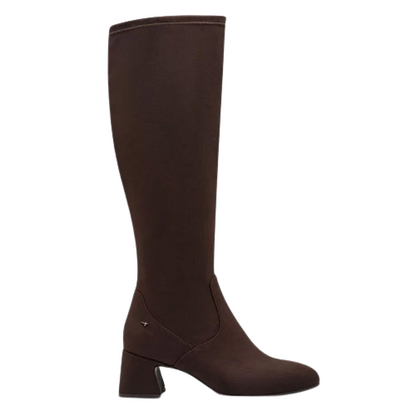 Tamaris Block Heeled Knee Boots - 25520-45 - Brown