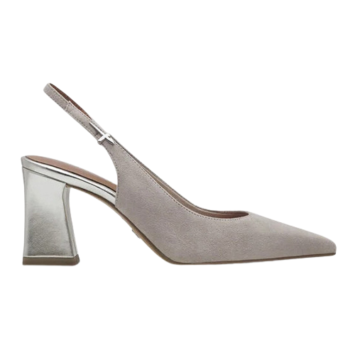 Tamaris Block Heeled Sling-Backs - 29633-44 - Grey