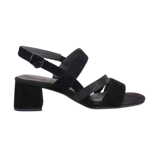 Tamaris Comfort Block Heeled Sandals - 88318-44 - Black
