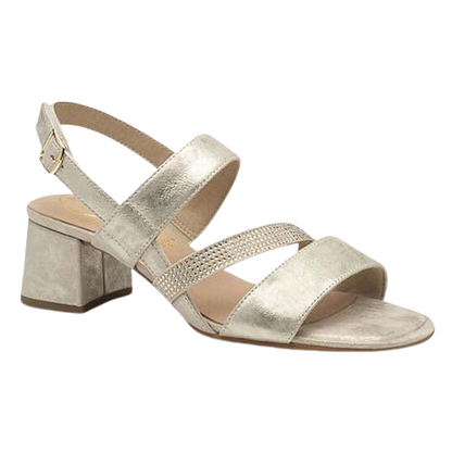 Tamaris Comfort Heeled Sandals - 88318-44 - Gold