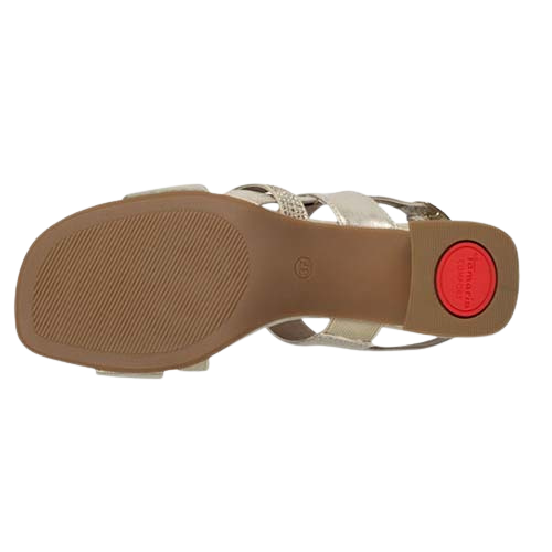 Tamaris Comfort Heeled Sandals - 88318-44 - Gold