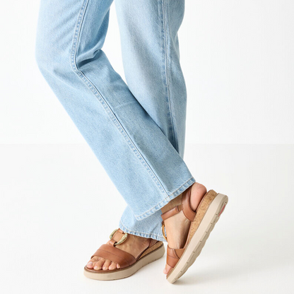 Tamaris Comfort Wedge Sandals - 88718-44 - Tan