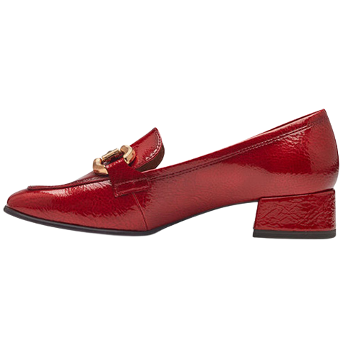 Tamaris  Block Heeled Loafers -24316-43 -  Red