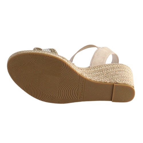 Tamaris Wedge Sandals - 28329-42 - Nude