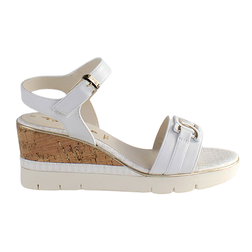 Tamaris Ladies Wedge Sandals - 28702-42 - White