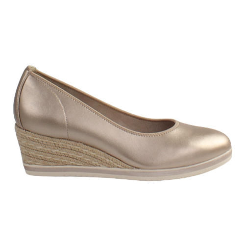 Tamaris Ladies Wedge Shoes - 22305-42 - Light Gold