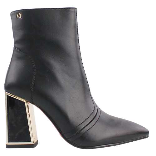 Una Healy Block Heeled Ankle Boots - Tiny Dancer - Black