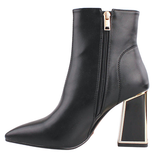 Una Healy Block Heeled Ankle Boots - Tiny Dancer - Black