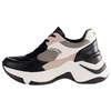 Tommy Bowe Ladies Chunky Trainers - Mathe -Black/Beige