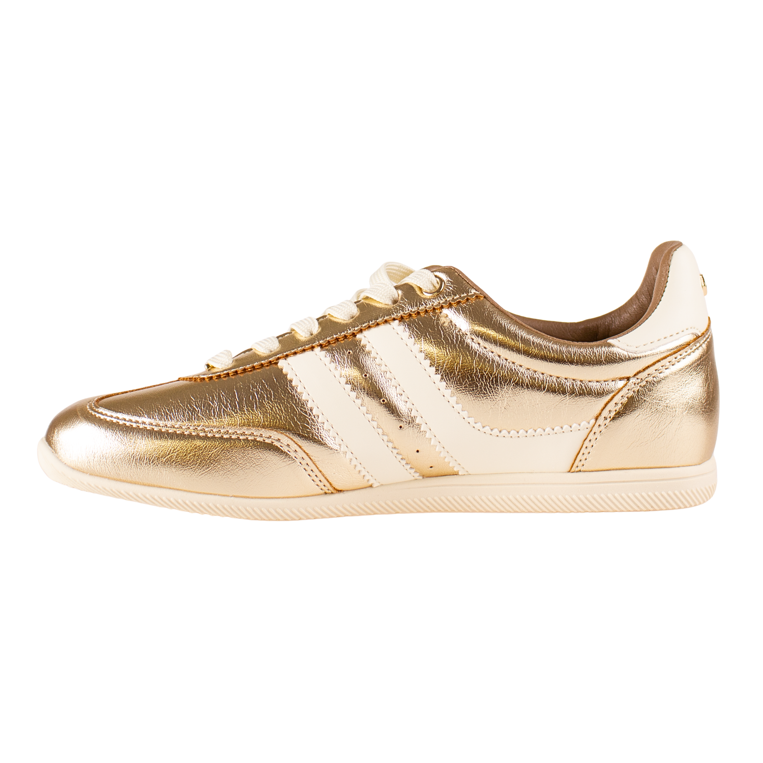 Tommy Bowe Ladies  Low Profile Trainer - Tangan - Gold