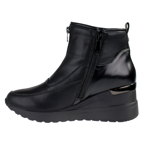 Black wedge boots sales ireland