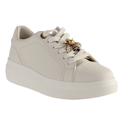 Tommy Bowe Ladies Trainers- Cavina- White