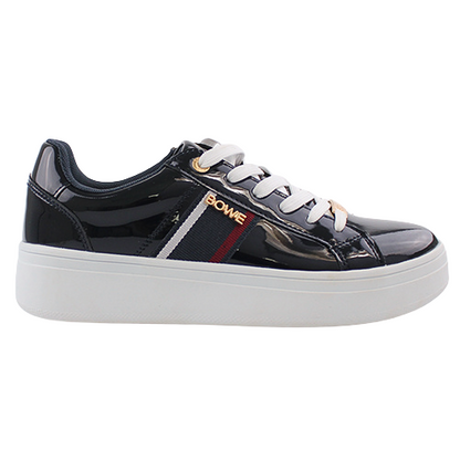 Tommy Bowe Ladies Trainers -  Rosser - Navy Patent