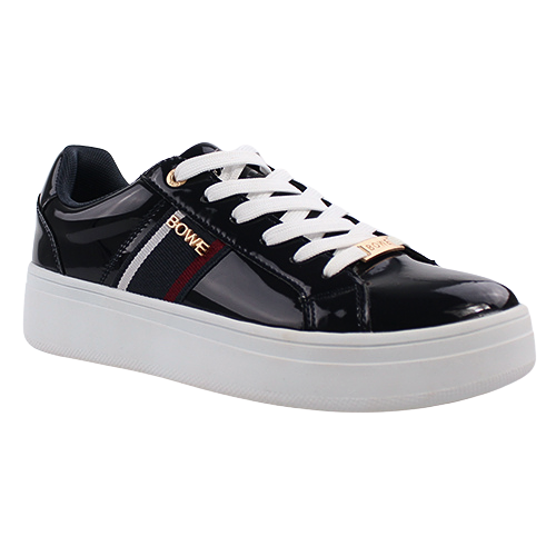 Tommy Bowe Ladies Trainers -  Rosser - Navy Patent