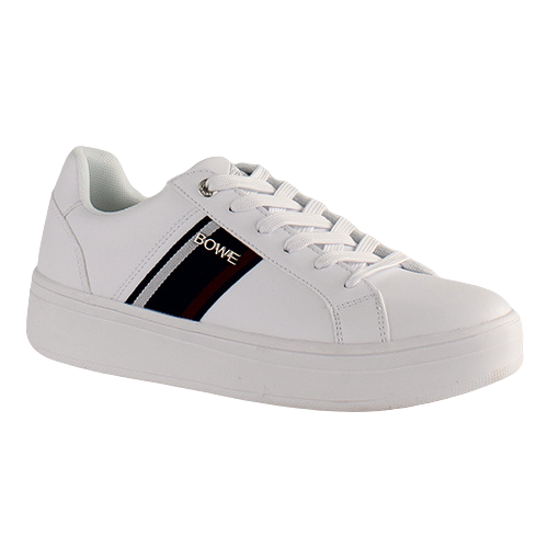 Tommy Bowe Ladies Trainers - Rosser - White